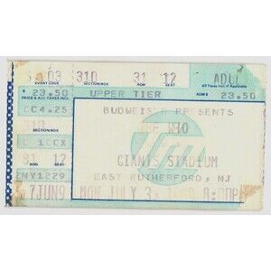 Vintage 1989 The Who Concert Ticket Stub East Rutherford NJ